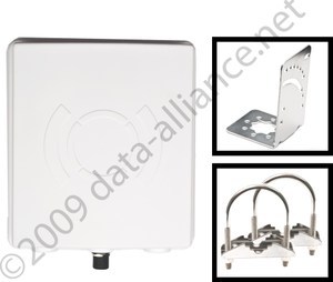 Antenna: 14dBi Long-distance Panel Directional: For wireless/WiFi networking for large area or range. 2.4GHz