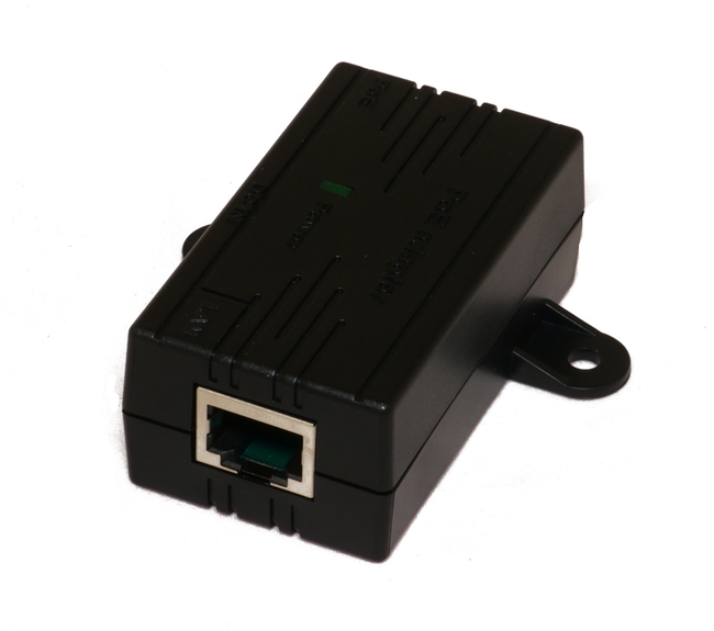 PoE Injector: Passive Shielded, ground. DC barrel 2.1mm. Any voltage input