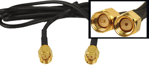Antenna cable: SMA male to RP-SMA male: 1-meter (3.25 ft) for wireless network