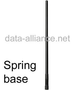 Antenna w/ Spring-Base 7.4dBi omni 2.4GHz for wireless/WiFi. N-male connector