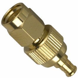 Adapter: MCX-male/plug to SMA-male (plug)