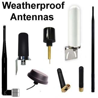 Weatherproof antennas